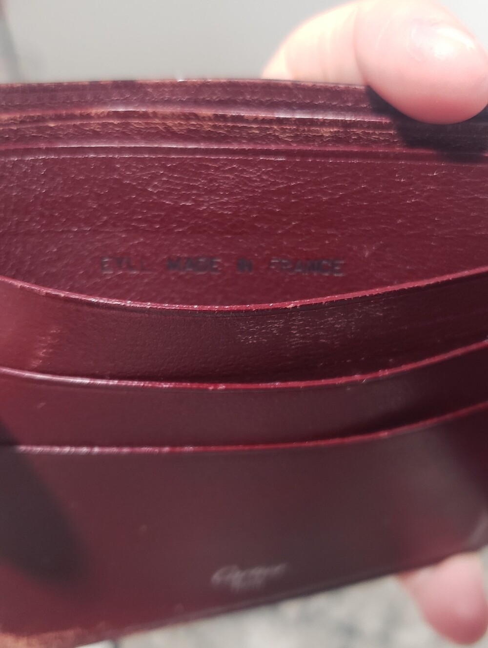 Cartier Must Black Calfskin Bifold Leather Wallet - Picture 8 of 11